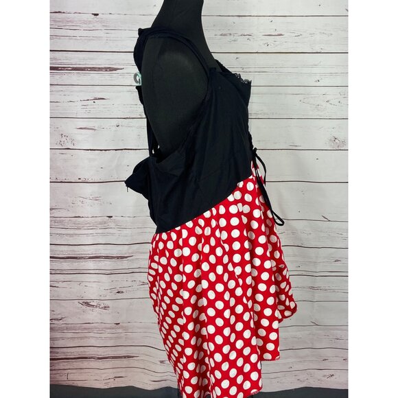 Torrid Minnie Mouse Red Polka Dot Ladies Dress Halloween Costume Size 30 - Picture 2 of 7